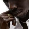 Ring with thick gold plating and a bold, smooth shape