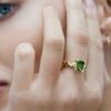 Statement ring in sterling silver with simple, polished lines
