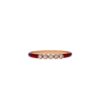 925 Sterling Silver the Royal Maroon Diamond Pinky Ring - Image 3