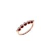 925 Sterling Silver the Rubies Bridge Diamond Ring