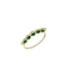 925 Sterling Silver the Tsavorites Bridge Diamond Ring