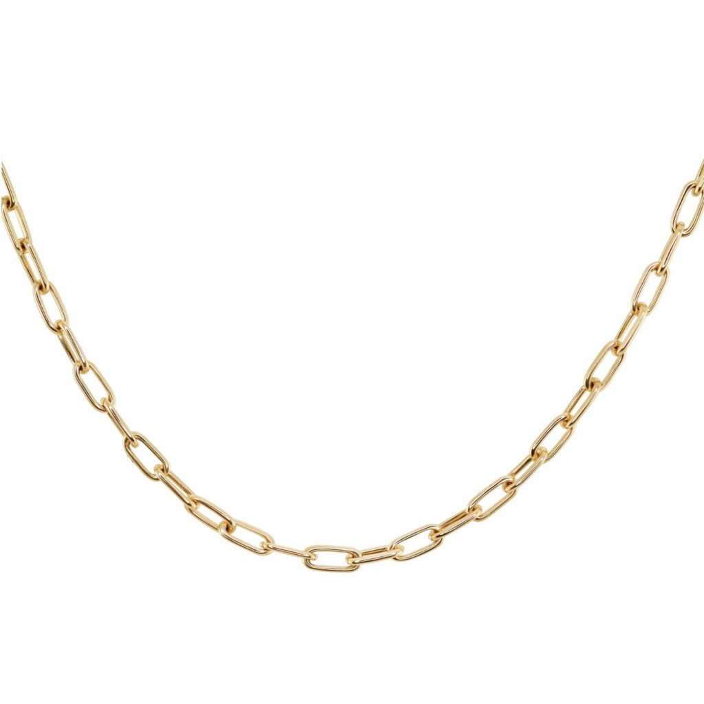 925 Sterling Silver Thin Paperclip Chain Necklace