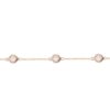 925 Sterling Silver Three Diamond Bezel Bracelet