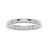 925 Sterling Silver Three Stone Princess Shaped Diamond Bridal Set Men Wedding Band - Image 18