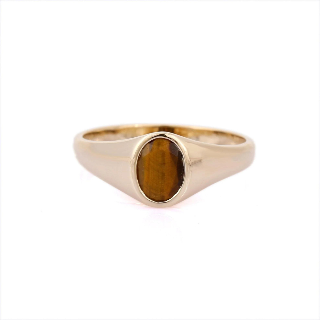925 Sterling Silver Tiger Eye Ring