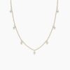 925 Sterling Silver Tiny Hanging Pearl Necklace