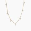 925 Sterling Silver Tiny Hanging Pearl Necklace - Image 6