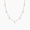 925 Sterling Silver Tiny Hanging Pearl Necklace - Image 7