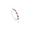 925 Sterling Silver Tourmaline Baguette Cut Dainty Band - Image 3