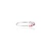 925 Sterling Silver Tourmaline Baguette Cut Dainty Band - Image 4