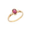 925 Sterling Silver Tourmaline Diamond Ring - Image 2