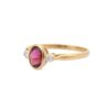 925 Sterling Silver Tourmaline Diamond Ring - Image 3