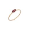 925 Sterling Silver Tourmaline Stackable Ring - Image 2
