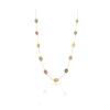 925 Sterling Silver Tourmaline Station Necklace
