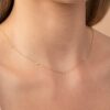 925 Sterling Silver Trio Diamond Station Necklace - Image 2