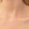 925 Sterling Silver Trio Diamond Station Necklace - Image 3