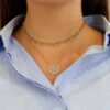 925 Sterling Silver True Blue Diamond Necklace - Image 2