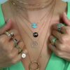 925 Sterling Silver True Blue Diamond Necklace - Image 4