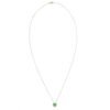 925 Sterling Silver Tsavorite Diamond Pendant Necklace - Image 3