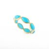 925 Sterling Silver Turquoise Eternity Band - Image 3