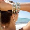 Elegant bracelet design with a refined sliding stone arrangement