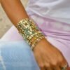 Bracelet in small 6.25 inch length with turquoise stones
