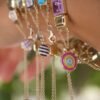 Bracelet in large 7.25 inch length with gold plating