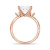 925 Sterling Silver Twist Vine Princess Cut Diamond Engagement Ring - Image 12