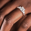 925 Sterling Silver Twist Vine Princess Cut Diamond Engagement Ring - Image 13