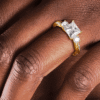 925 Sterling Silver Twist Vine Princess Cut Diamond Engagement Ring - Image 14