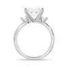 925 Sterling Silver Twist Vine Princess Cut Diamond Engagement Ring - Image 6
