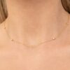 925 Sterling Silver Two Sided Diamond Bezel Station Necklace - Image 2