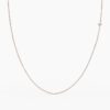 925 Sterling Silver Two Sided Diamond Choker Necklace - Image 5