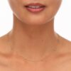 925 Sterling Silver Two Sided Diamond Yard Necklace - Image 2