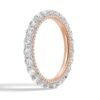 Diamond wedding band with subtle hidden pave detailing