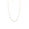 925 Sterling Silver Uncut Diamond Station Necklace