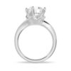 925 Sterling Silver Unique Design Solitaire Diamond Ring - Image 6