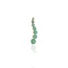 925 Sterling Silver Unique Emerald Long Pendant