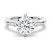 925 sterling silver engagement ring with a heart-shaped centre stone design