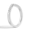 925 Sterling Silver Unique Heart V Shaped Diamond Wedding Band - Image 4