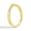 925 Sterling Silver Unique Heart V Shaped Diamond Wedding Band - Image 7