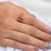 Multi-stone ring with balanced oval sapphire arrangement
