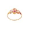 Customisable ring with bezel-set sapphire stones
