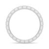 Classic eternity ring design with seamless pave setting