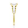 925 Sterling Silver Unique Three Stone Princess Cut Diamond Ring - Image 8