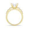 925 Sterling Silver Unique Three Stone Princess Cut Diamond Ring - Image 9