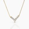 Sterling silver necklace with seven premium CZ stones