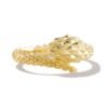 Gold-plated snake ring with a bold vintage-inspired finish