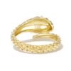 Snake ring with sinuous curves and distinctive scale texture