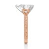 Pear-shaped CZ diamond ring with refined vintage styling